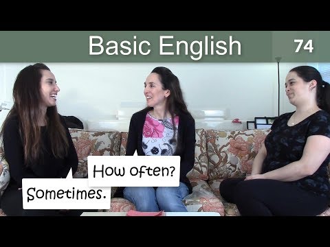 Lesson 74  Basic English with Jennifer How often