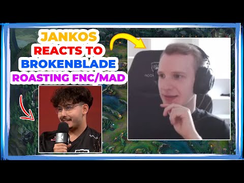 Jankos Reacts to G2 BrokenBlade ROASTING FNATIC and MADLIONS 👀