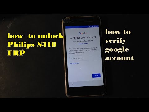 Philips S318 google account bypass (FRP)