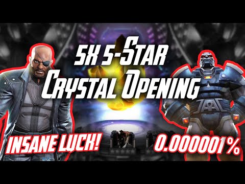 5x 5-Star Crystal Opening + Featured! Beyond God Tier Luck? | Marvel Contest of Champions