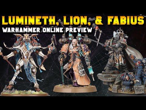 High Elf Dreadnought!? + Fabius Bile & Lion El'Jonson's NEW MODELS | Warhammer Online Preview