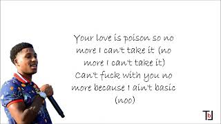 NBA Youngboy - Love is Poison (Lyrics on screen)