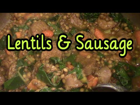 Sausage and Lentils Recipe~ Dinner Vlog