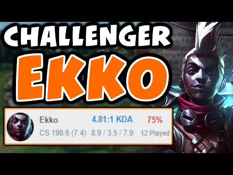 Ekko is so good for climbing ranked | 75% Winrate | Challenger Ekko | Ft. Sneaky | 10.2
