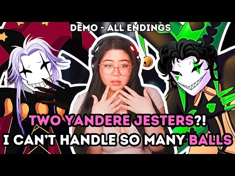 TWO Yandere Jesters Fight Over Me?! | The Freak Circus DEMO - ALL ENDINGS