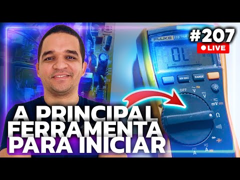 Vídeo: Multímetro na prática: Como usar e medir - 8 passos