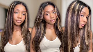 PERFECT SUMMER WIG 😍☀️| Layered Cut Brown Balayage Highlight Straight Wig | Ft. ISEE Hair