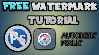 How To Make A Watermark For Your Videos For FREE! Pixlr Tutorial