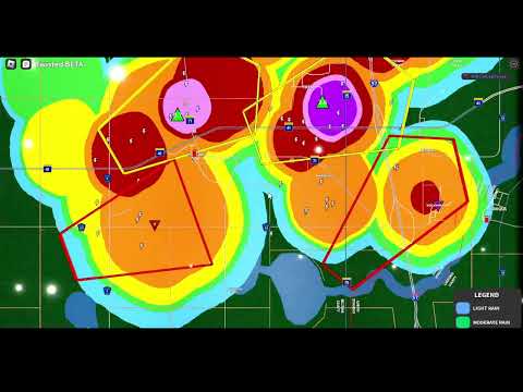 Chasing a monster storm in Roblox!