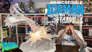 Custom ICEMAN Statue Unboxing &amp; Review | X-MEN