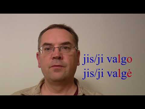 Lithuanian Lesson 33 -  Tarimas - Pronunciation of -au, -iau