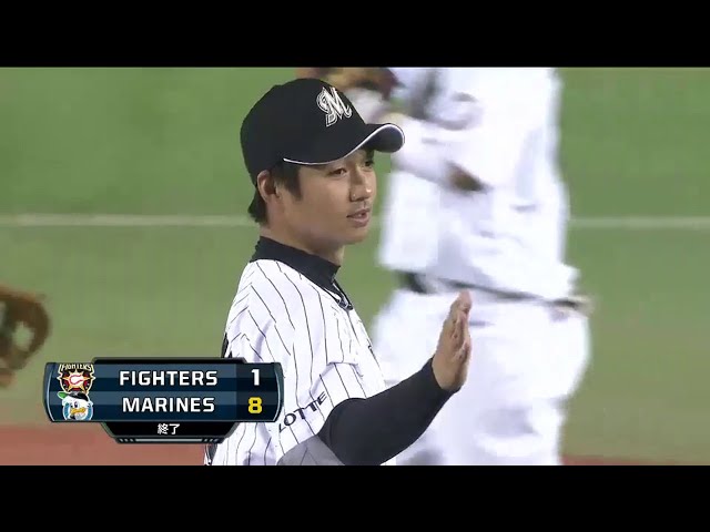【9回表】マリーンズ唐川 2年振りの118球完投勝利!! 2014/9/26 M-F