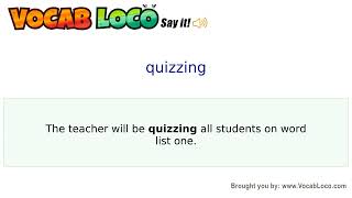 Video thumbnail for quizzing