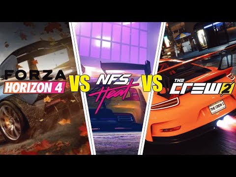 Forza Horizon 4 vs The Crew 2 vs Need For Speed Heat