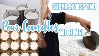 SO SATISFYING pour candles with me | MAKING DIY BABY SHOWER FAVORS | SATISFYING VIDEOS