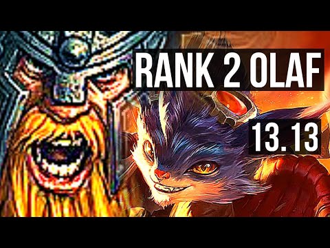 OLAF vs RUMBLE (TOP) | Rank 2 Olaf, 7/1/5 | KR Challenger | 13.13