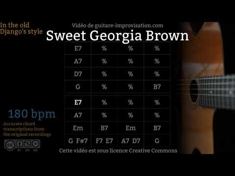 Sweet Georgia Brown (180 bpm) - Gypsy jazz Backing track / Jazz manouche