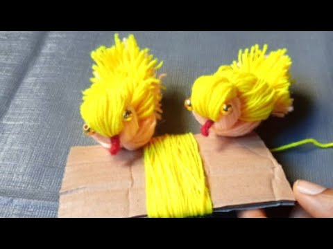 Super Easy Chicken Making Idea with Yarn - Diy Woolen Chicken
