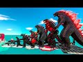 EVOLUTION Of DARK GODZILLA Size Comparison VS King Ghidorah Shin Godzilla ARBS