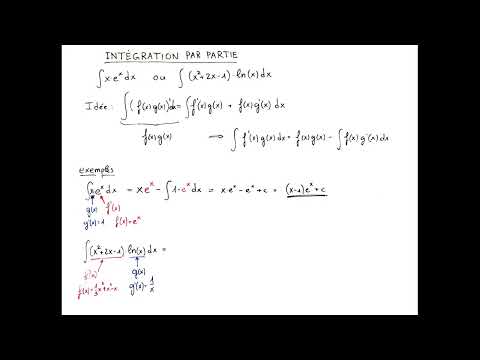 Méthode d'intégration : l'intégration par partie