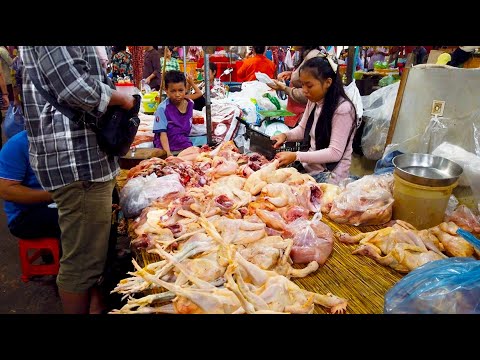 Phnom Penh Street Food Tour - Inside Takhmao Market Food Scenes