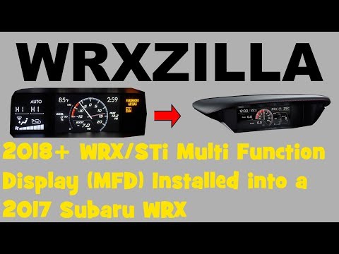 Installing the 2018+ Multi Function Display (MFD) into a 2017- Subaru WRX! Much Sexier! :D (014)