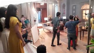 woh Toh Hai Albelaa on location behind scene kanha $ Sayuri ka video