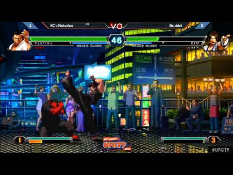 UFGT9 - Grublet Vs. KC's Notorious - KOF XIII Top 16