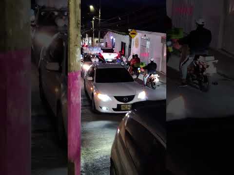 Desfile En Honor a la Virgen del Carmen por parte de los vehículos particulares en Tarqui Huila