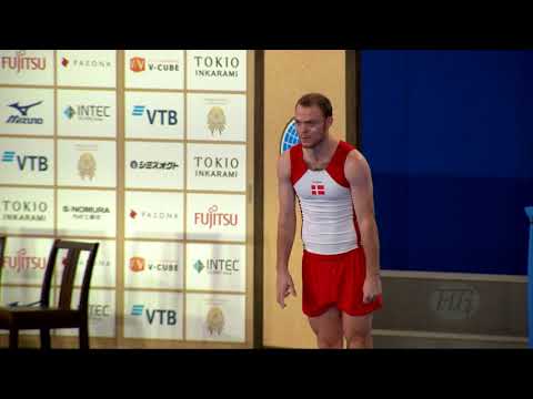 SOERENSEN Lasse (DEN) M - 2019 Trampoline Worlds, Tokyo (JPN) - Qualification Tumbling R2