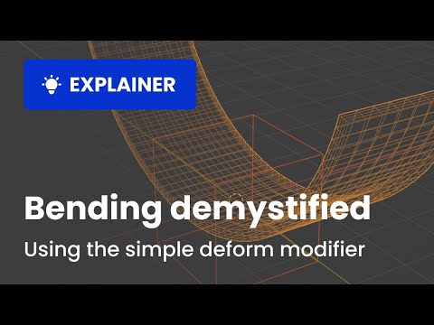 How to bend objects in Blender with the simple deform modifier without going insane