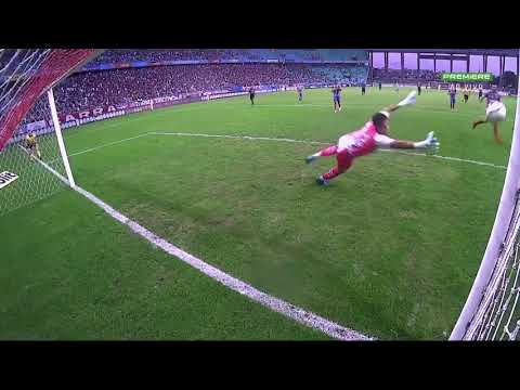Gol de cabeça em bela jogada da equipe do Vitória contra o Bahia em 22/07/2018