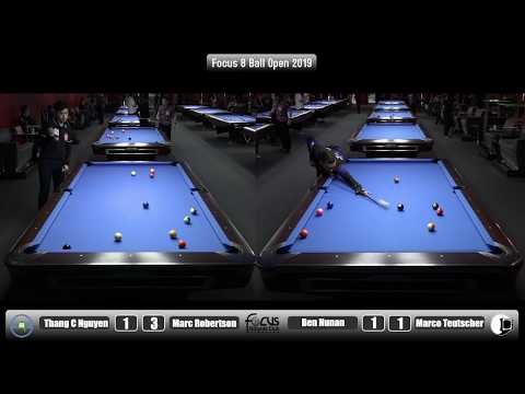 Focus 8 Ball 2019 - Last 16 - Marc Robertson v Thang C Nguyen & Ben Nunan v Marco Teutscher