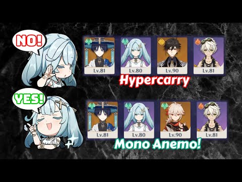 Faruzan No C6 = Trash? Try Mono Anemo, Wanderer's BEST AOE Team!! - Genshin Impact