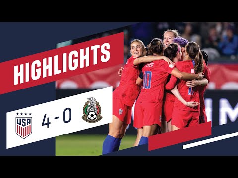 USA 4-0 MEXICO Olympic Qualifier Highlights | Feb. 7, 2020 | Carson, CA - Dignity Health Sports Park