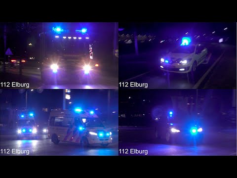 Spookrijder veroorzaakt ongeval op A28 | P1/A1 Hulpdiensten rukken massaal met spoed uit