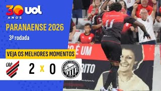 ATHLETICO BATE O OPERÁRIO E VENCE A PRIMEIRA EM CASA NA TEMPORADA; VEJA OS MELHORES MOMENTOS