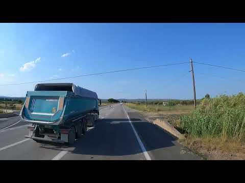 Autostrada.  France.Occitanie.Pyrénées-Orientales. Perpignan -Gard. Nîmes. D900. A9. Truck Driving.