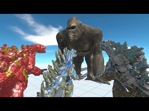 KONG VS MECHAGODZILLA (COMPILATION) - Animal Revolt Battle Simulator