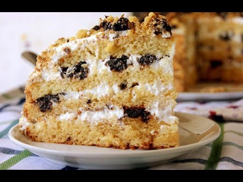 Медовик на кефире