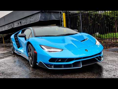 Lamborghini Centenario & Sian DRIVE-BY! Bugatti Chiron, Pagani Utopia, LaFerrari, Daytona SP3