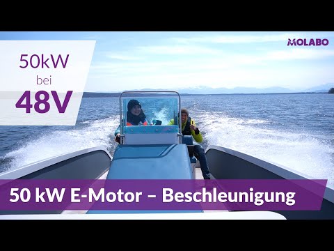 48 V E-Motor mit 50 kW -  Beschleunigungstest