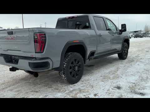 2024 GMC Sierra 3500HD 4WD Crew Cab Standard Box AT4 in Gray for sale at Bannister Chevrolet Buick GMC Ltd Edson in Edson, AB