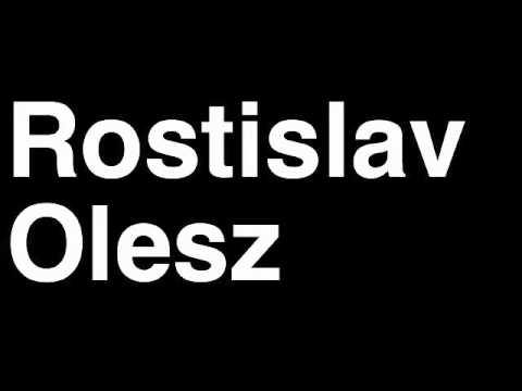 How to Pronounce Rostislav Olesz Chicago Blackhawks NHL Hockey Player Runforthecube