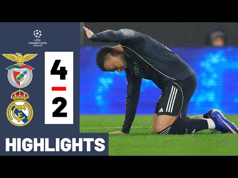 UNBELIEVABLE! Benfica vs Real Madrid 4-2 HIGHLIGHTS Champions League 25/26 - Real outside the G8