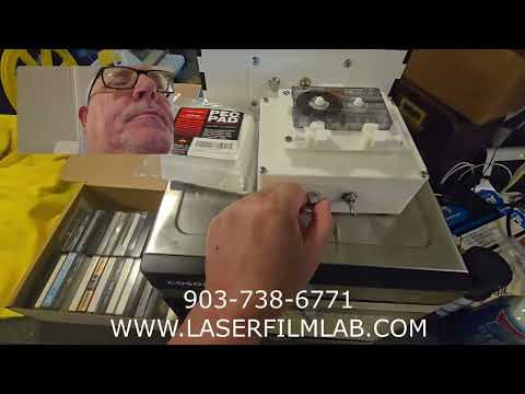 Cassette tape cleaning with a new cleaner