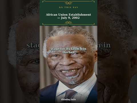 African Union Establishment — July 9, 2002
