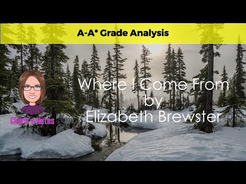 Boost Your IGCSE Grades with This Look at 'Where I Come From' by Elizabeth Brewster
