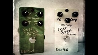 Bearfoot FX Pale Green and Ever Green Compressors, demo by Pete Thorn