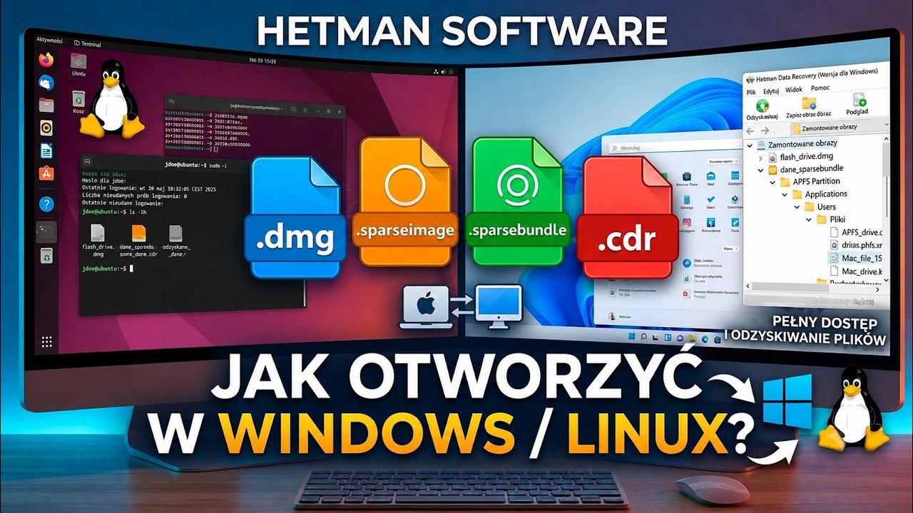 Jak otworzyć obrazy DMG, Sparseimage, Sparsebundle i CDR w Windows i Linux